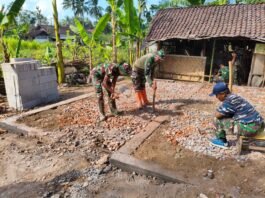 Pondasi Rumah Ibu Ety Mulai Berdiri, Gotong Royong Satgas TMMD dan Warga Wujudkan Hunian Layak bagi Masyarakat