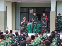 Pembinaan Perdana Yon TP 535/NK, Danrem Tegaskan Kesiapsiagaan Prajurit untuk Menjaga Keutuhan NKRI dan Melindungi Masyarakat