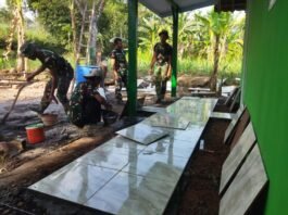 Pembangunan RTLH Ibu Ety Capai 93,3 Persen, Pemasangan Keramik Hampir Rampung