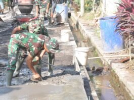 Pengecoran Jalan TMMD ke-129 Terus Digenjot, Satgas Percepat Penyelesaian Sasaran Fisik