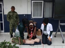 Bekal Berharga untuk Generasi Muda, SMP Al-Maliki Belajar Bantuan Hidup Dasar di HUT Ke-81 TNI