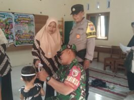 Perkuat Upaya Cegah Stunting di Kedungjajang, Babinsa dan Bhabinkamtibmas Umbul Bersinergi Kawal Posyandu